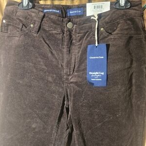 Charter Club Brown Straight Leg Pants